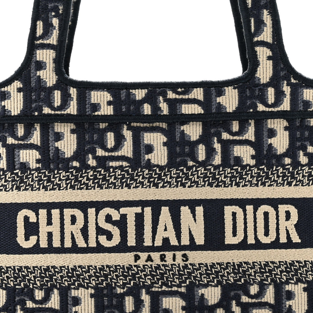 Oblique Mini Book Tote Blue Multicolor