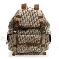 X CACTUS JACK Calfskin Hit The Road Logo Backpack Beige