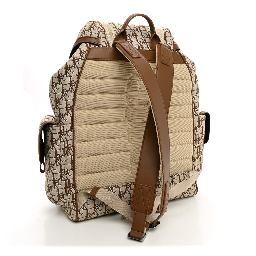 X CACTUS JACK Calfskin Hit The Road Logo Backpack Beige