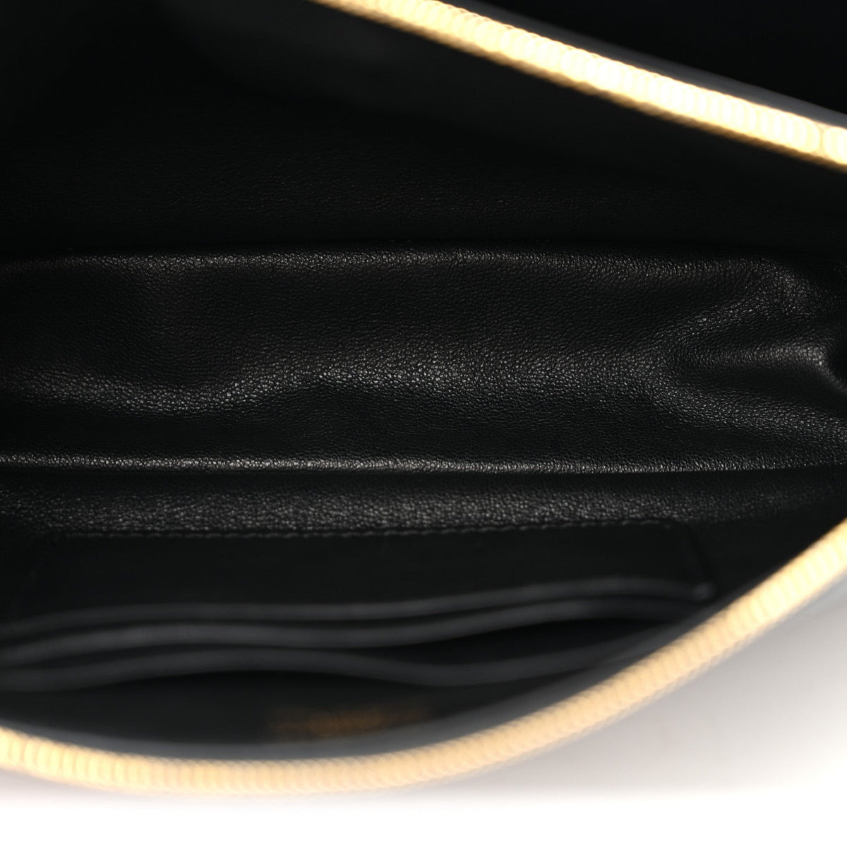Natural Smooth Calfskin Rodeo Sling Pochette Black