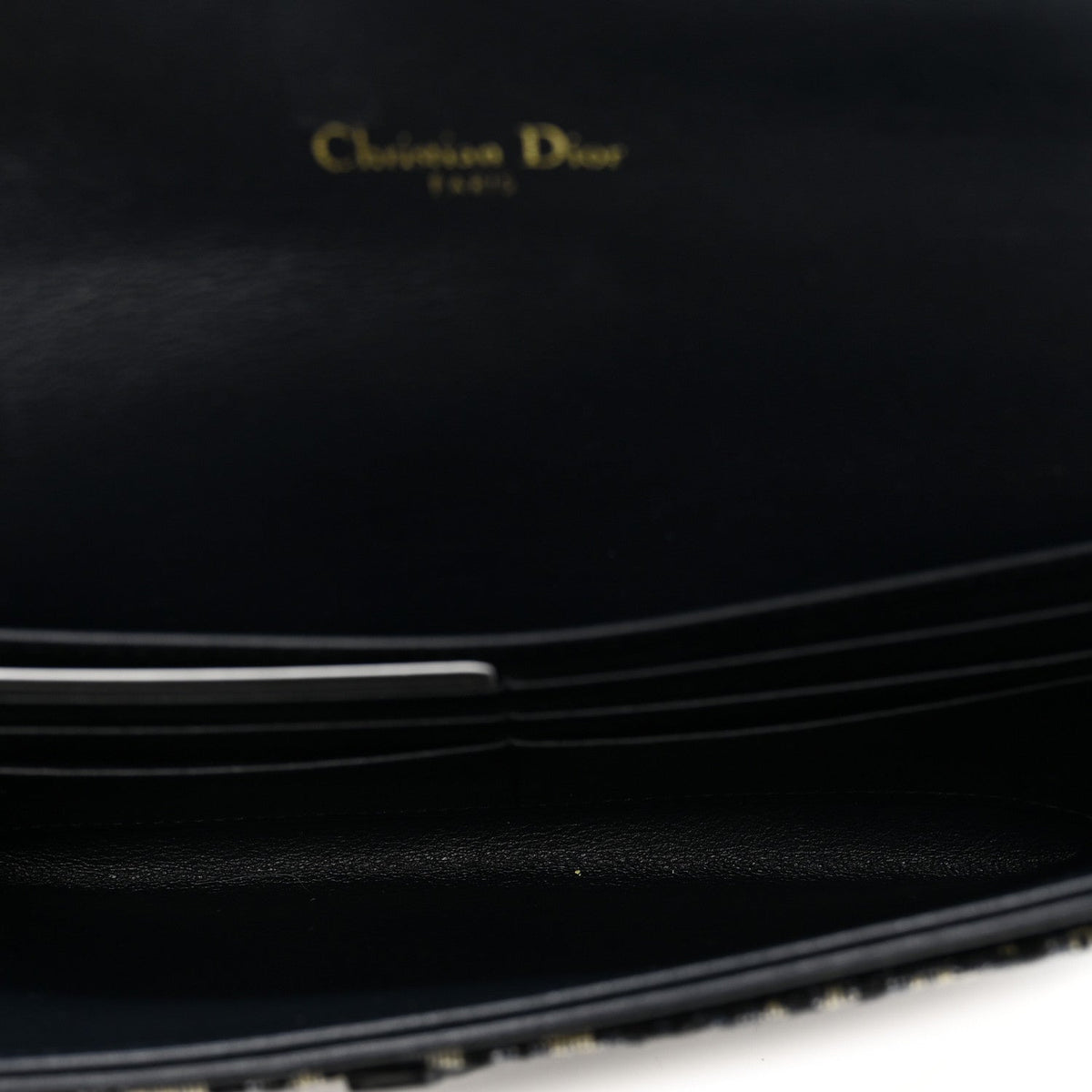 Oblique Saddle Chain Long Wallet Blue