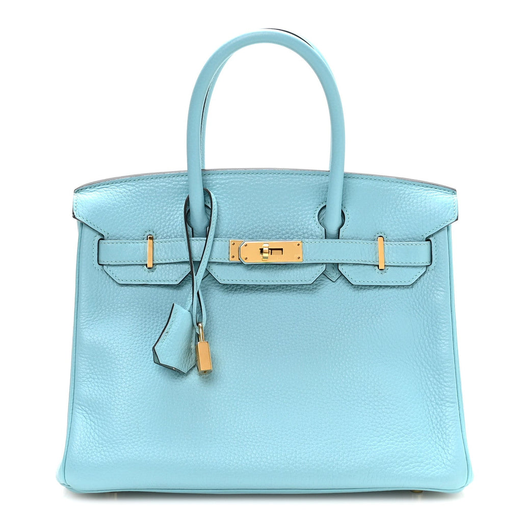 Togo Birkin 30 Bleu Saint Cyr