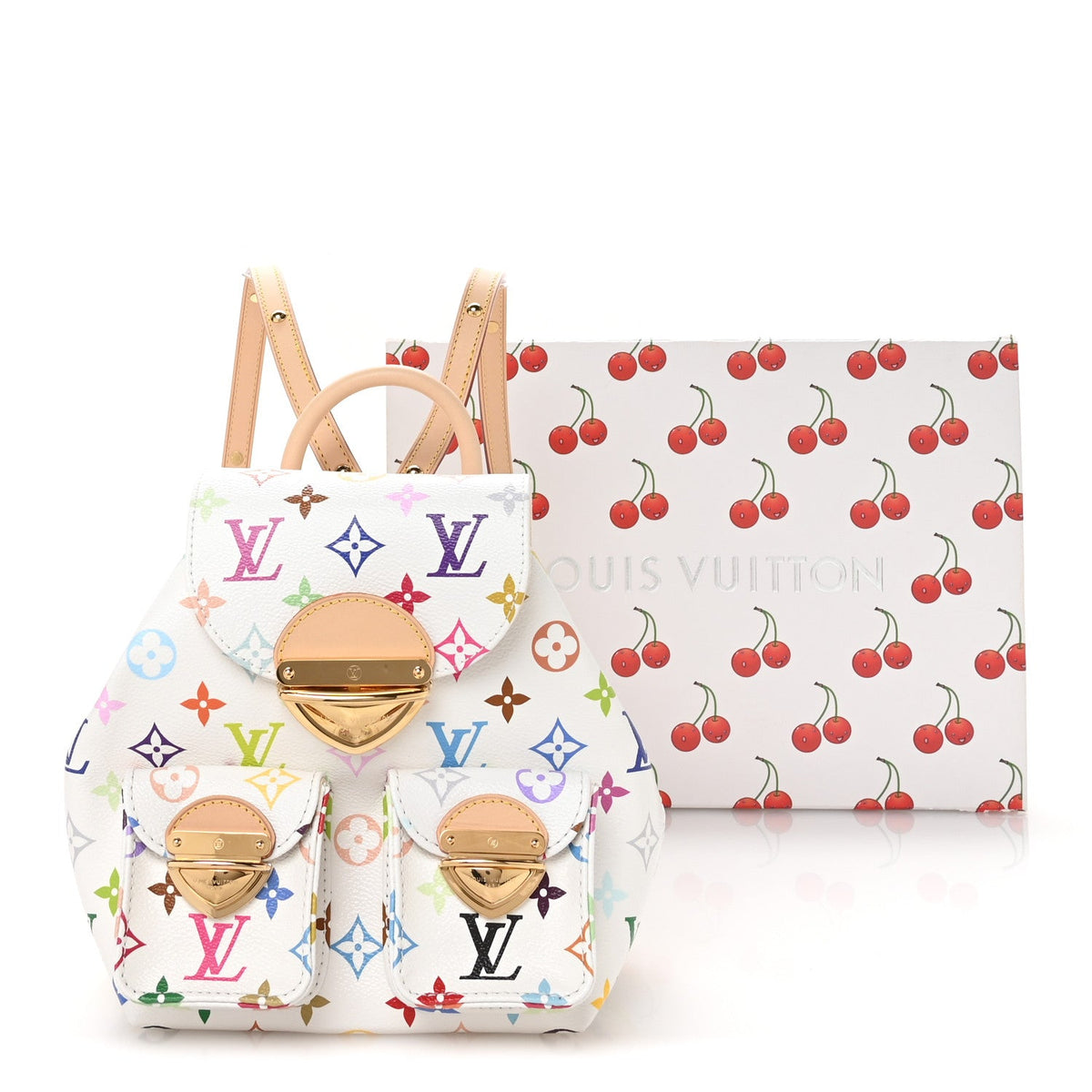 LV X TM Monogram Multicolor Venice Backpack White