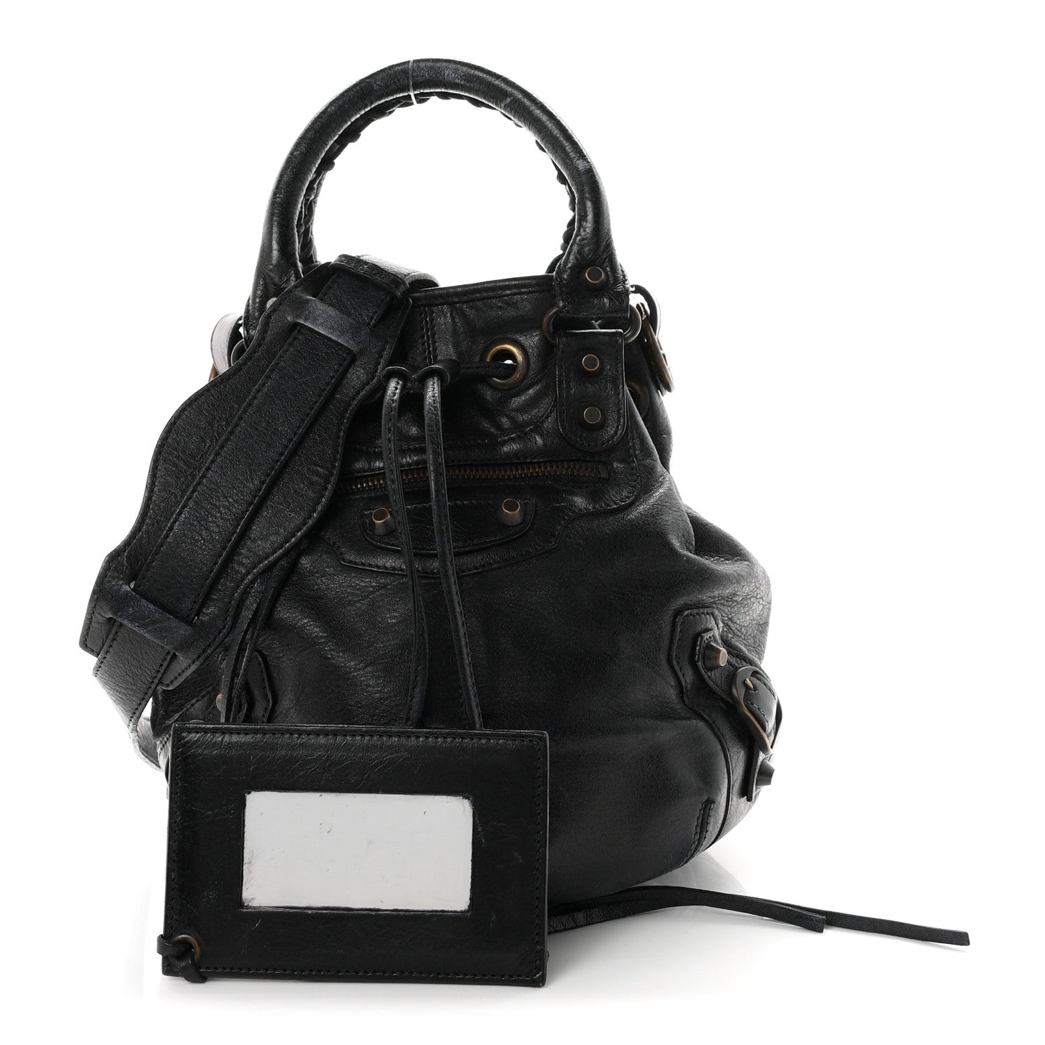 Agneau Classic Hardware Mini Pompon Dark Night