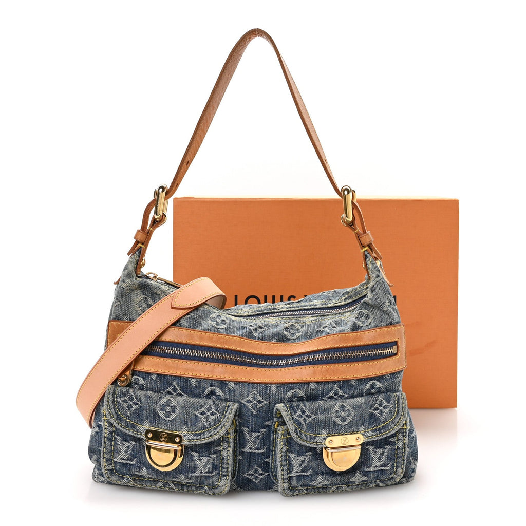 Monogram Denim Baggy PM Blue