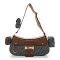 Calfskin Monogram Street Chic Columbus Blue