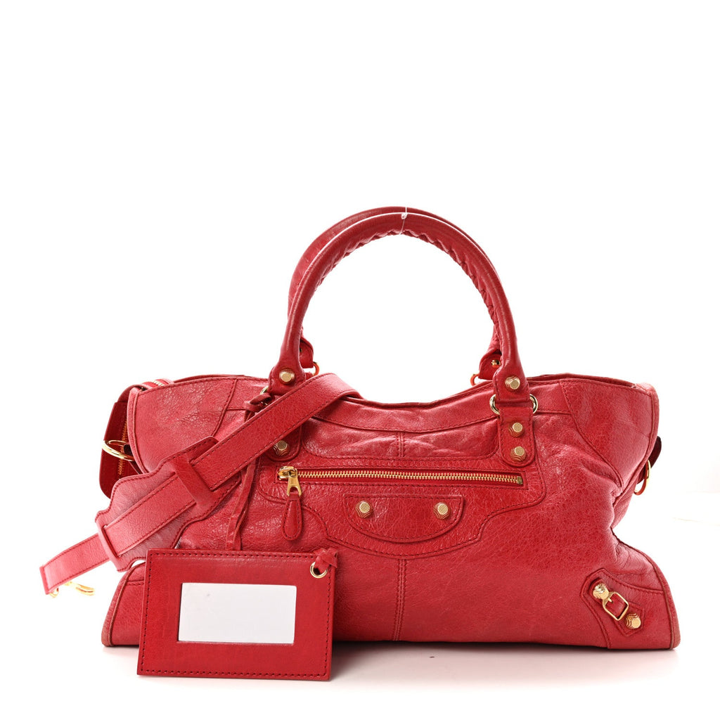 Agneau Giant 12 Gold Hardware Part Time Rouge Cardinal