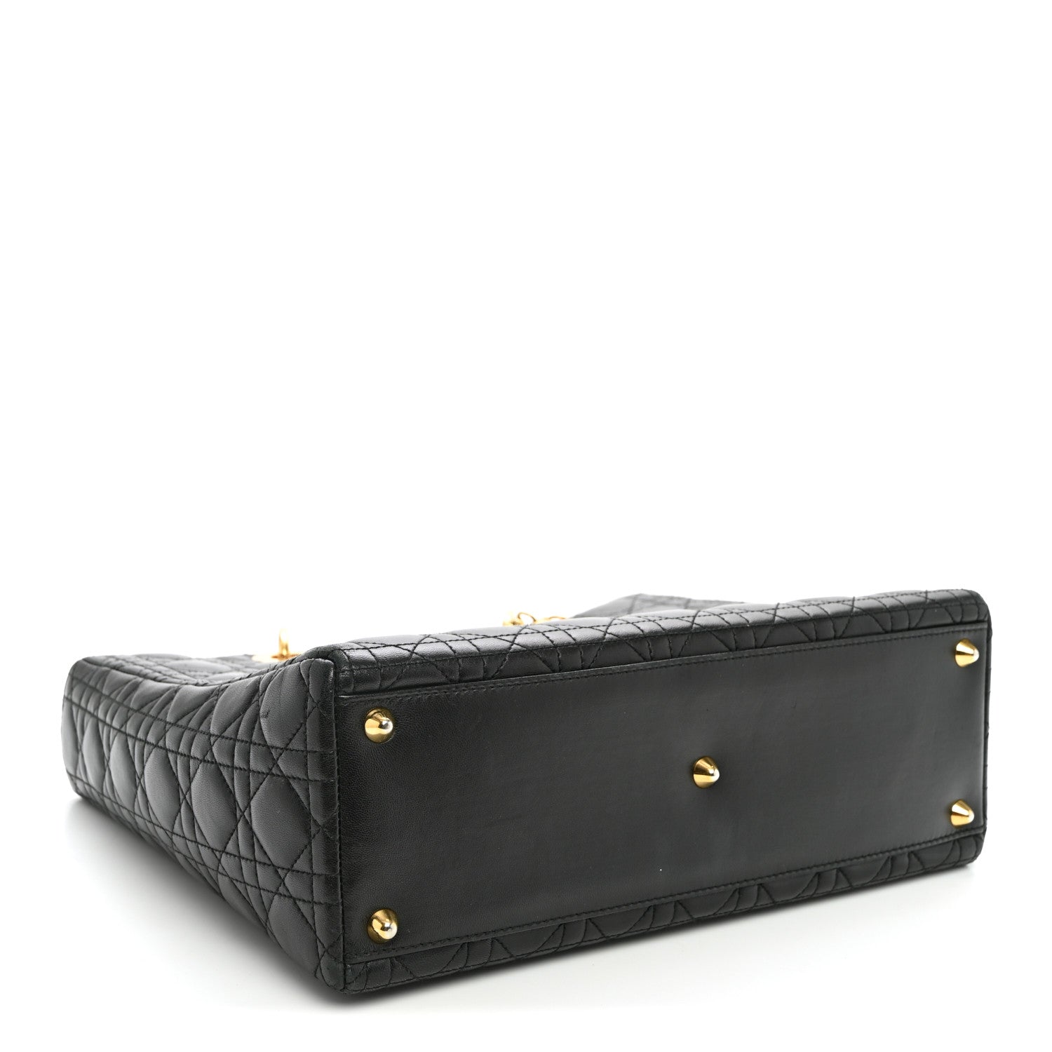 Lambskin Cannage Large Lady Dior Black Black