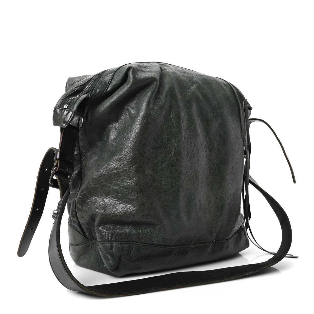 Agneau Classic Hardware Day Hobo Green