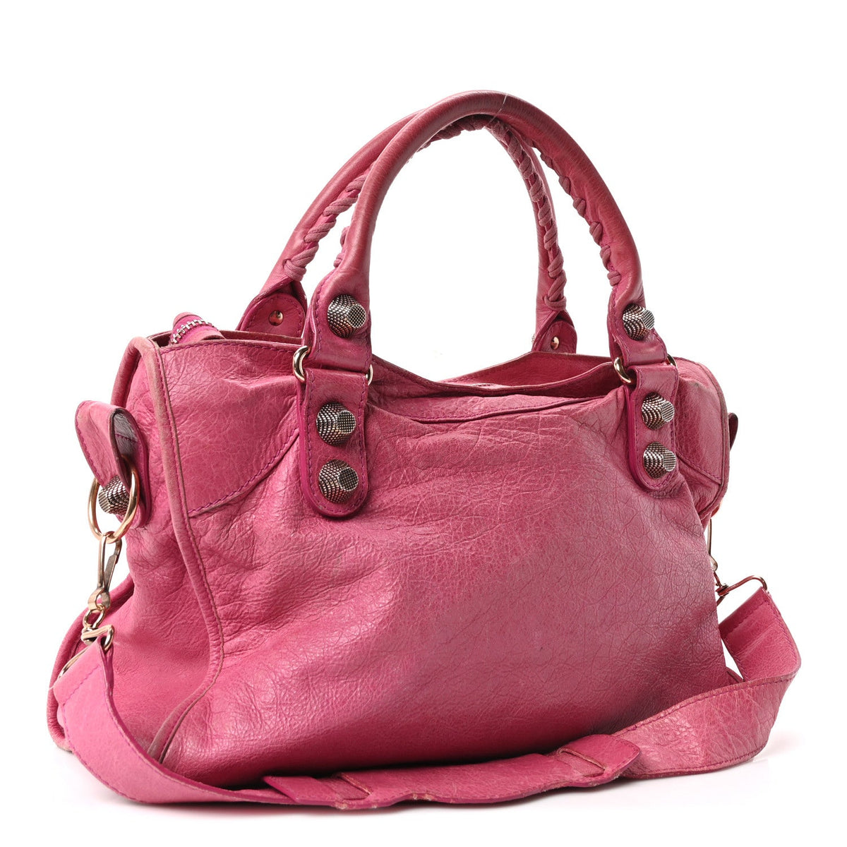 Agneau Giant 21 Rose Gold Hardware City Cyclamen Fucsia