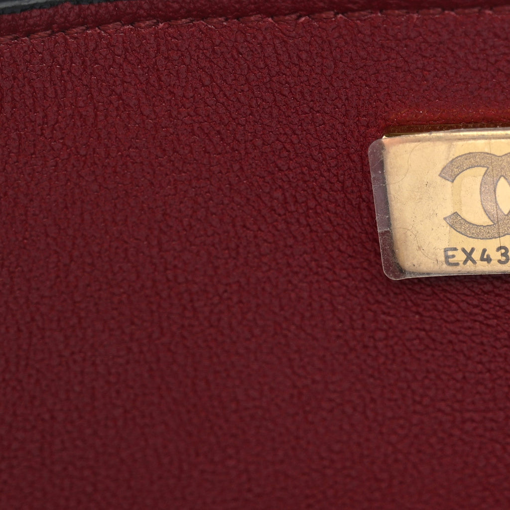Lambskin CC Maxi Messenger Bag Black