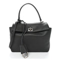 Natural Smooth Calfskin Mini Rodeo Top Handle Handbag Grey