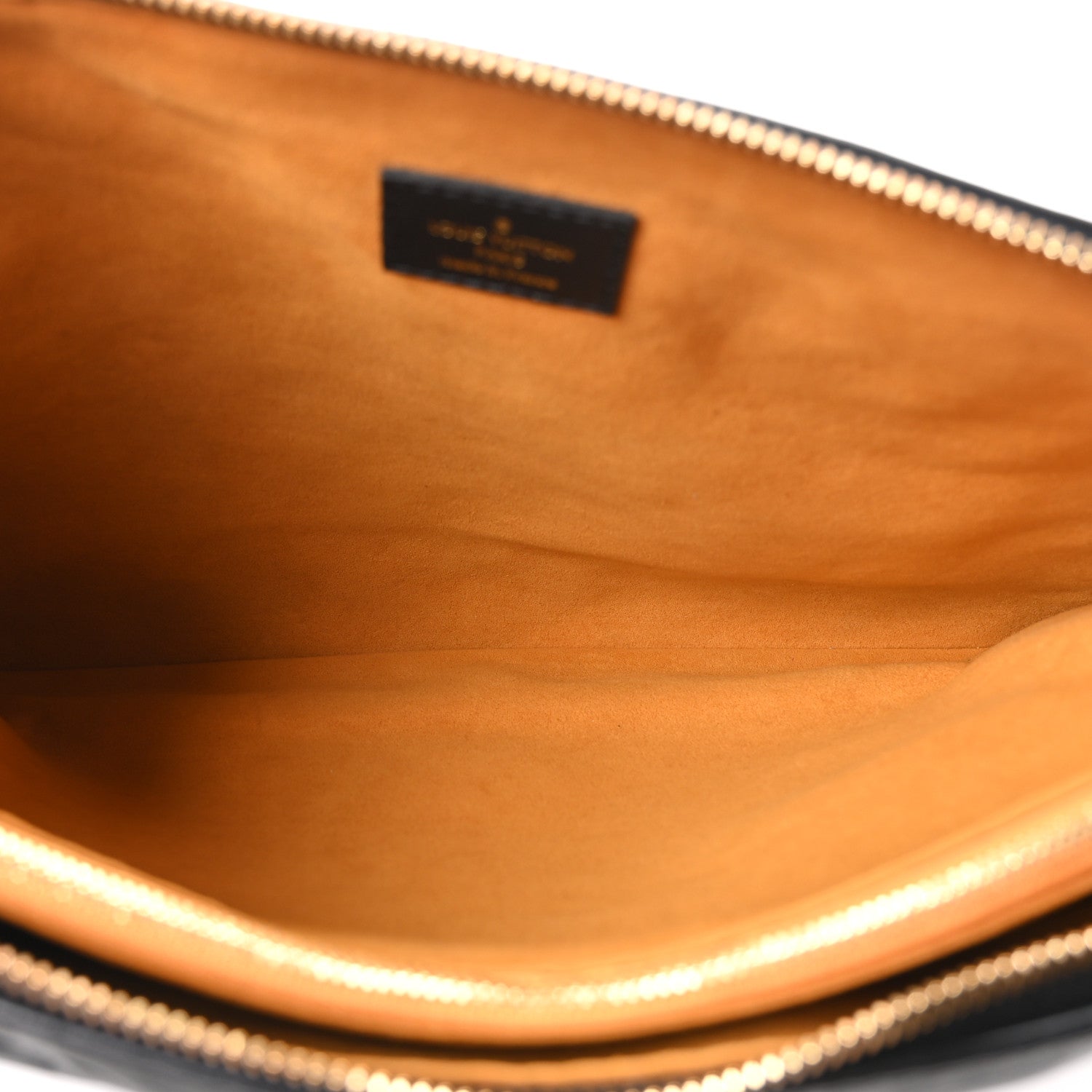 Lambskin Embossed Monogram Coussin MM Black