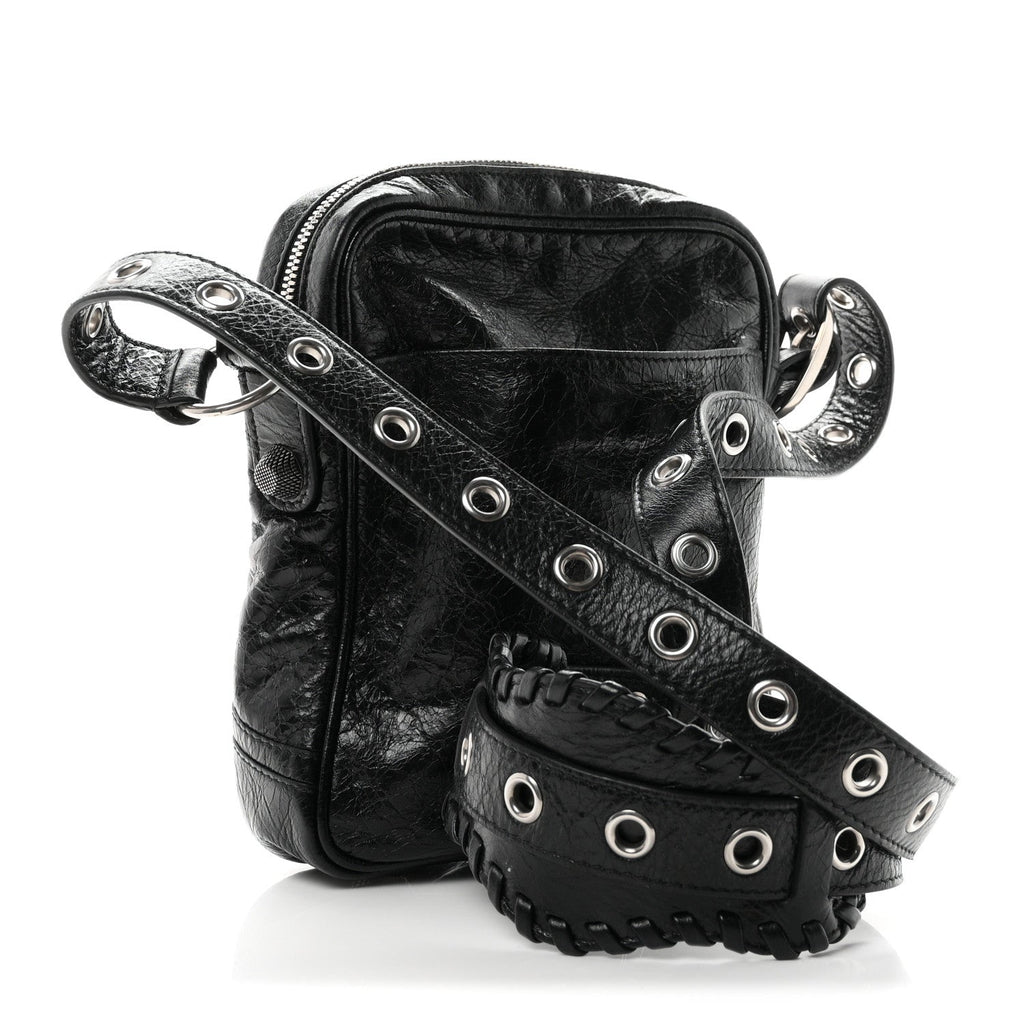 Agneau Arena Le Cagole Crossbody Bag Black