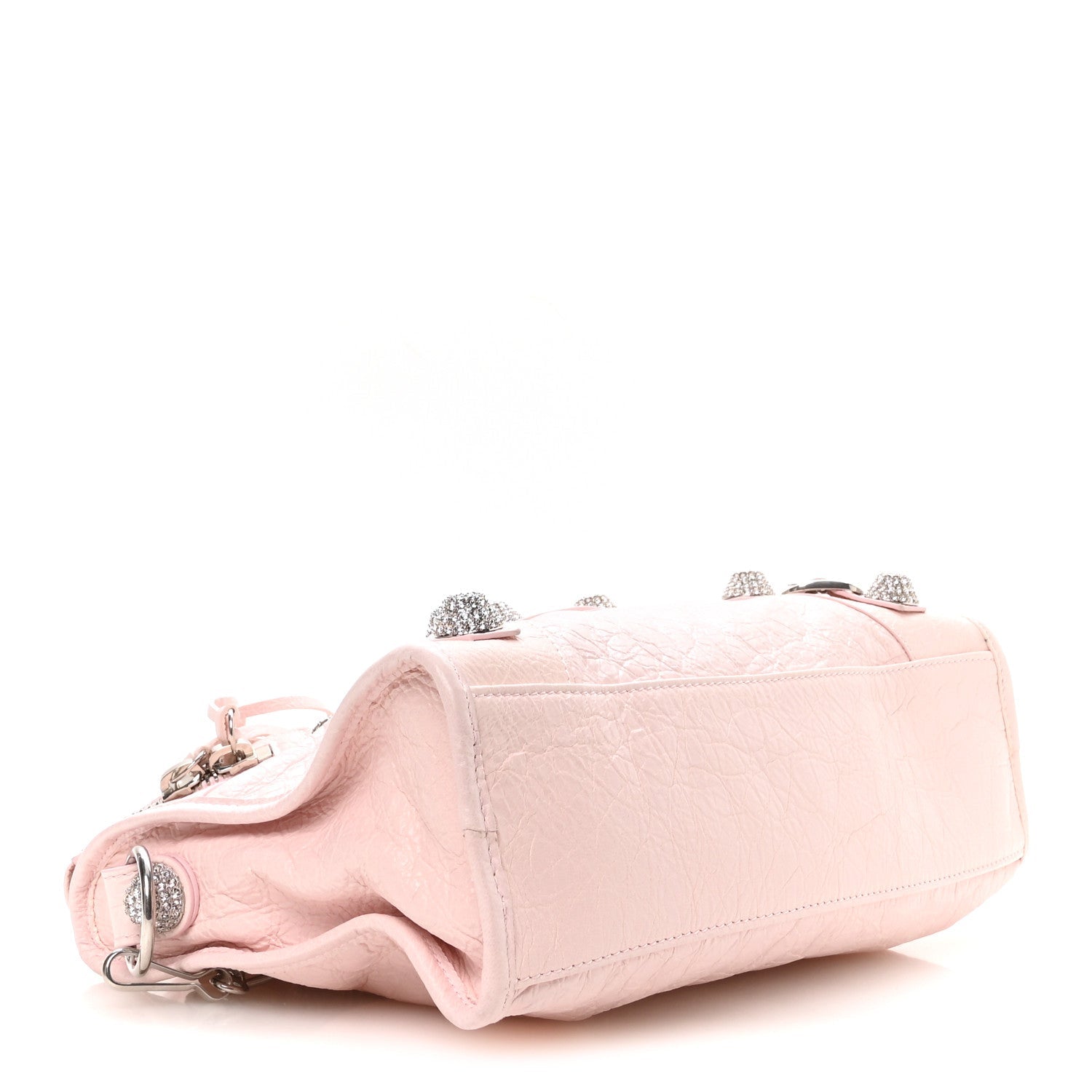 Agneau Arena Giant Rhinestone Hardware Small Le City Petal Pink
