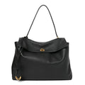 Smooth Calfskin Large Rodeo Top Handle Handbag Black