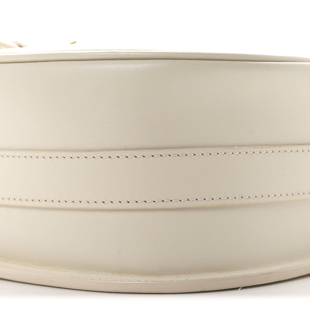 Box Calfskin Large Bobby Flap White