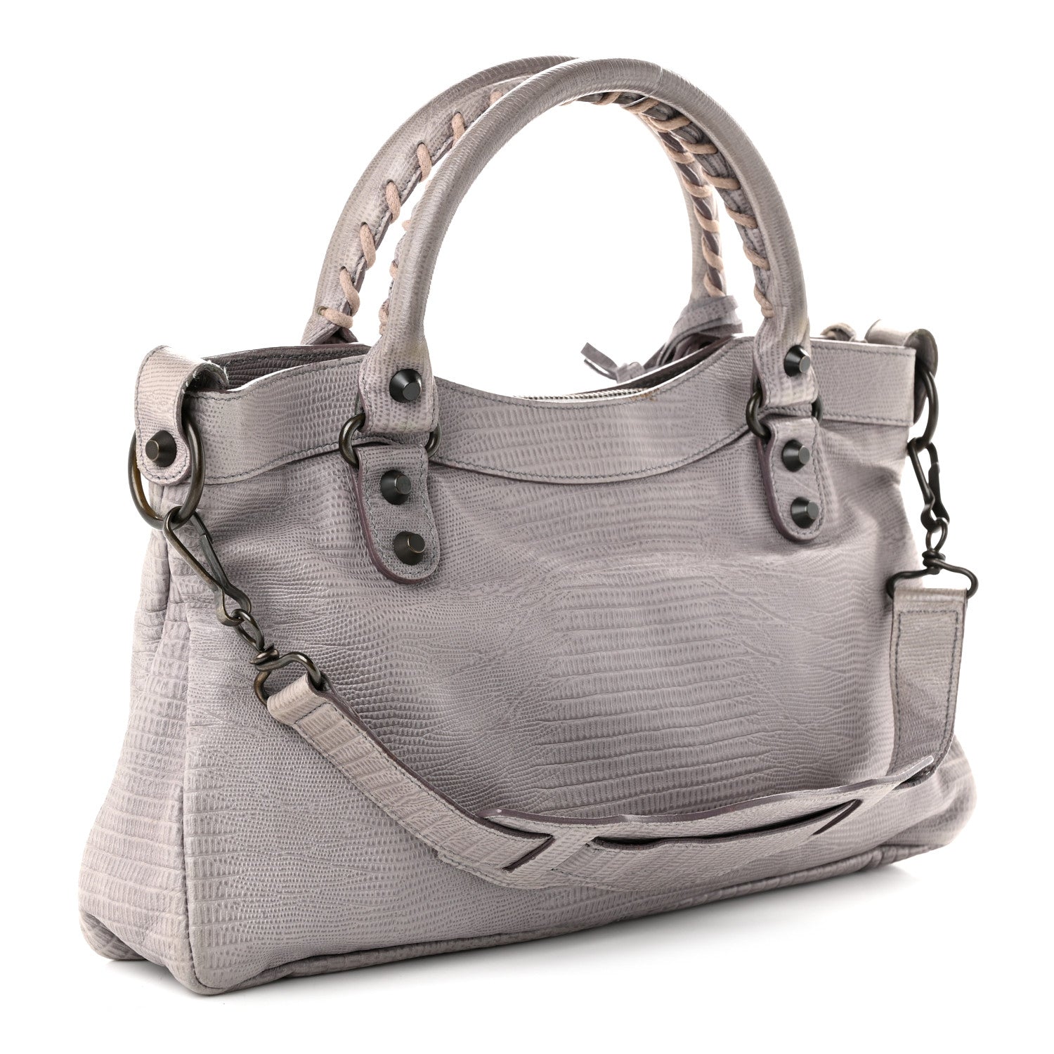 Agneau Lizard Embossed Classic Hardware First Fer