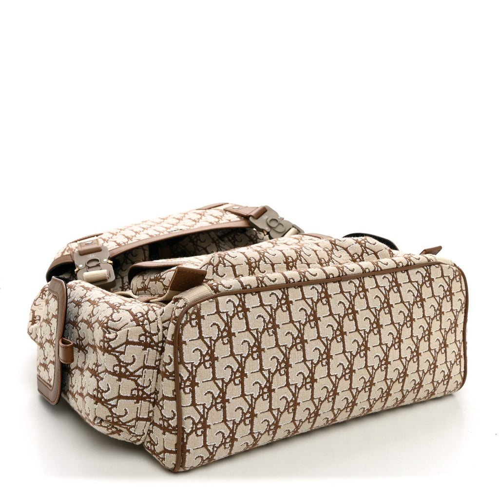 X CACTUS JACK Calfskin Hit The Road Logo Backpack Beige