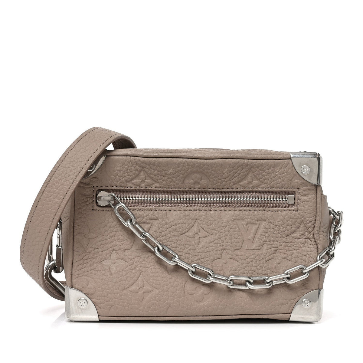 Taurillon Monogram Mini Soft Trunk Riverstone