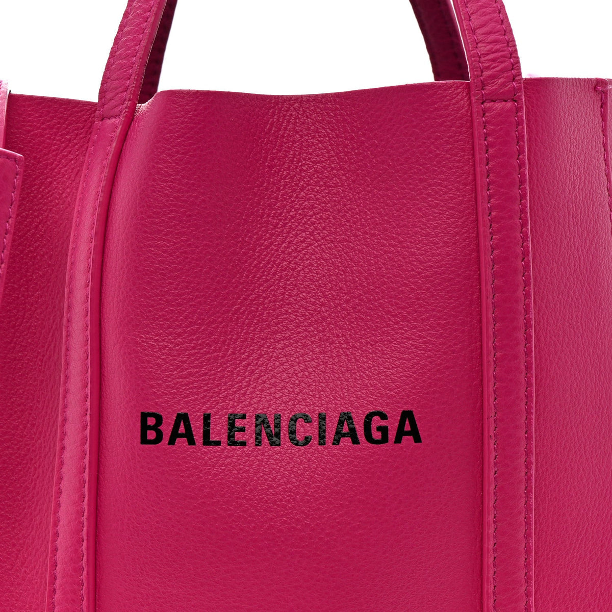 Calfskin XXS Everyday Tote Rose Magenta Black