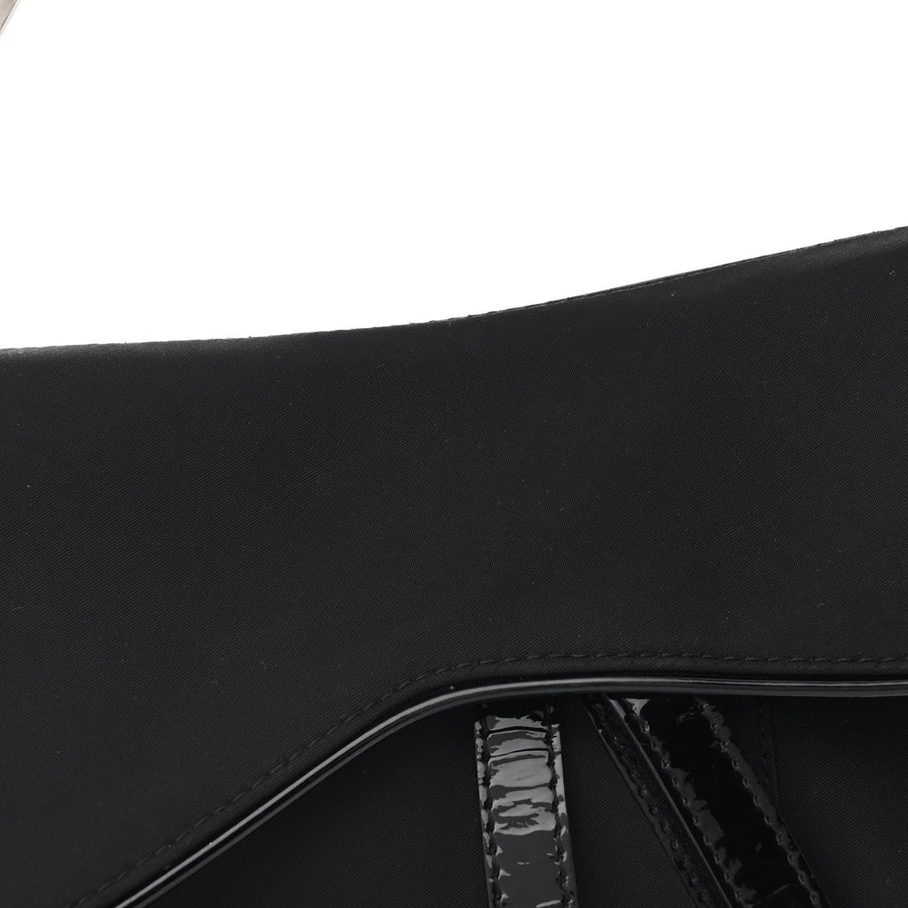 Nylon Saddle Bag Black