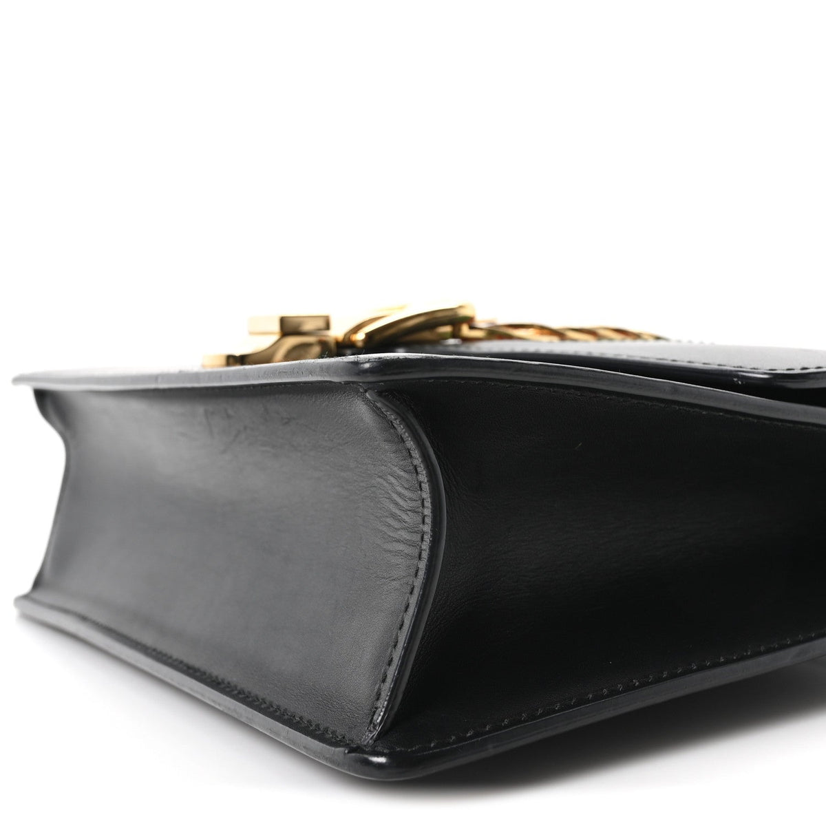 Calfskin Small Sylvie Shoulder Bag Black