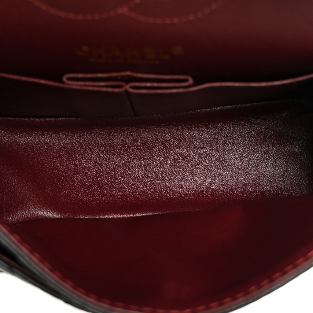 Aged Calfskin Lucky Charms 2.55 Reissue 224 Flap Black