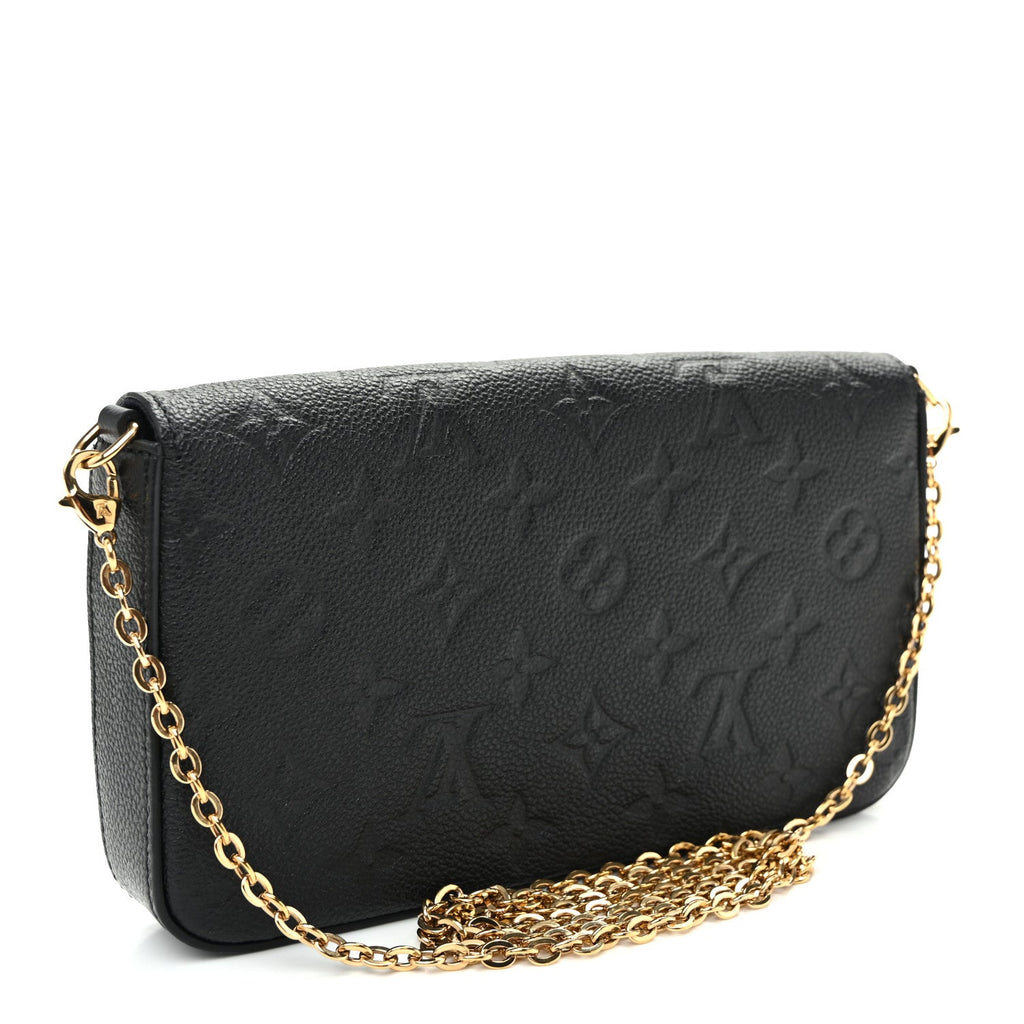 Empreinte Pochette Felicie Chain Wallet Black