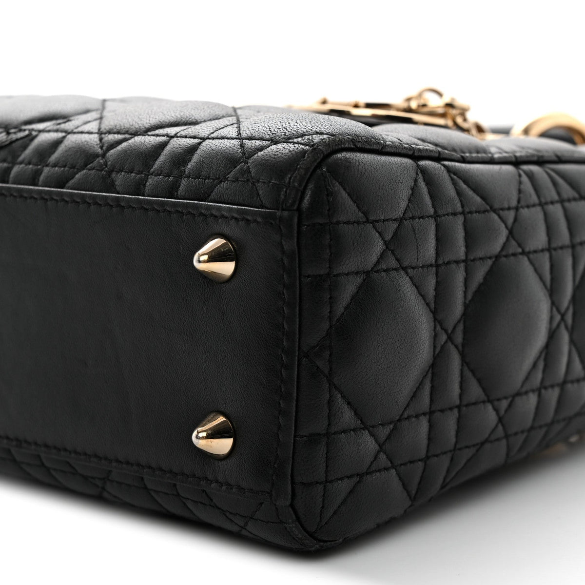 Lambskin Cannage Small My ABCDior Lady Dior Black