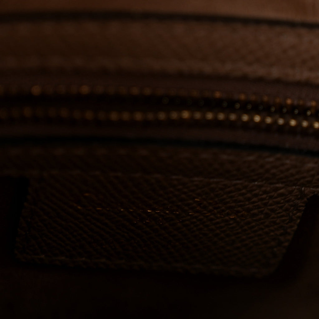 Grained Calfskin Saddle Bag Warm Taupe