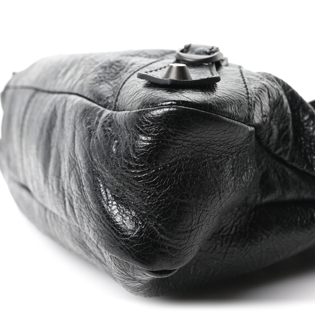 Agneau Arena Classic Hardware Le City First Bag Black