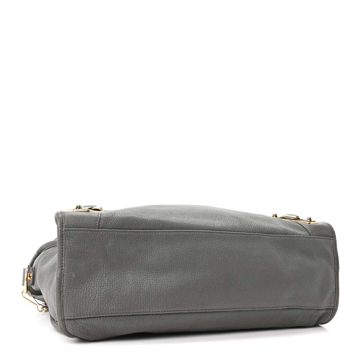 Chevre Gold Metallic Edge Hardware City Gris Acier