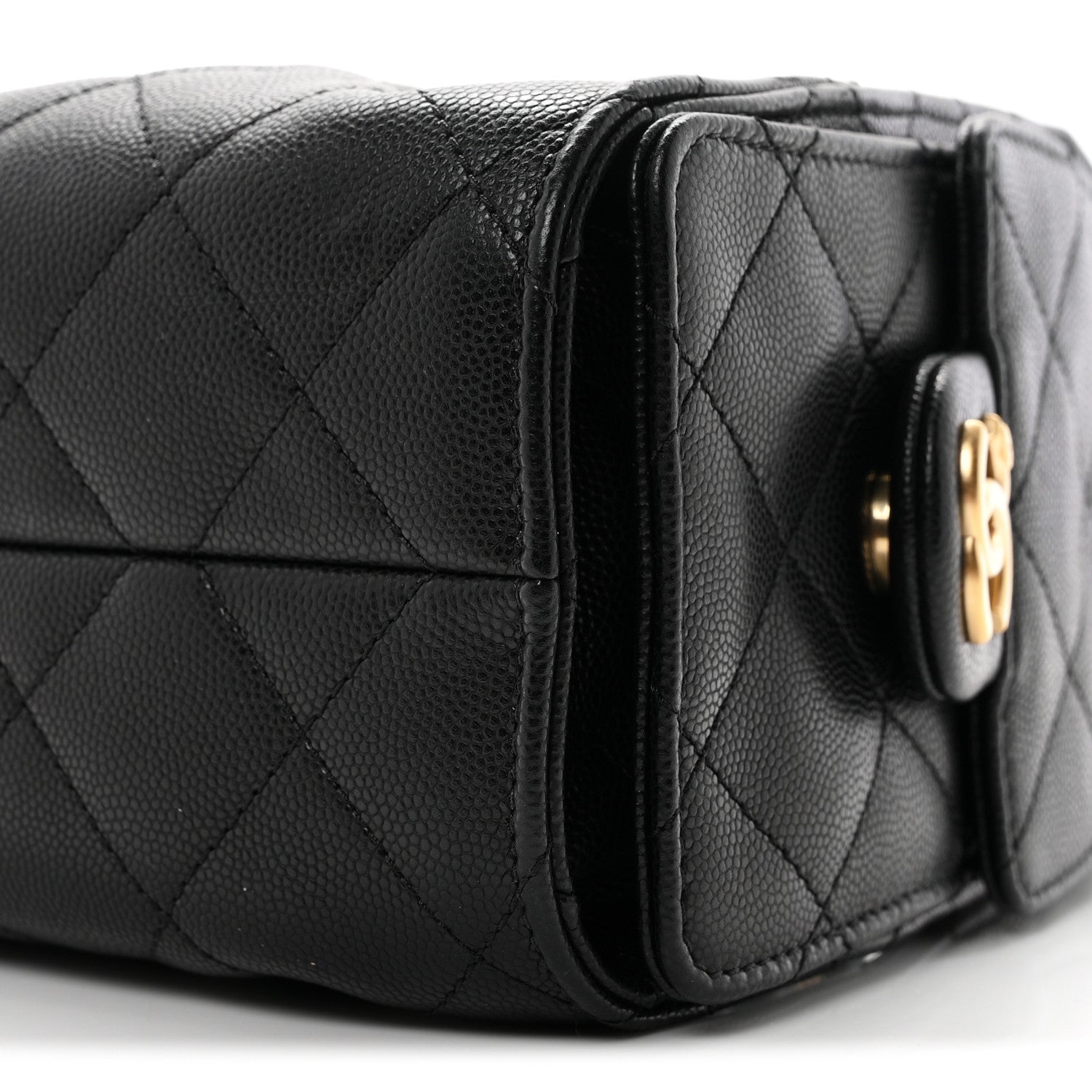 Caviar Quilted Mini Chanel 25 Handbag Black
