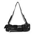 Agneau Arena Superbusy XS Sling Zip Shoulder Bag Black
