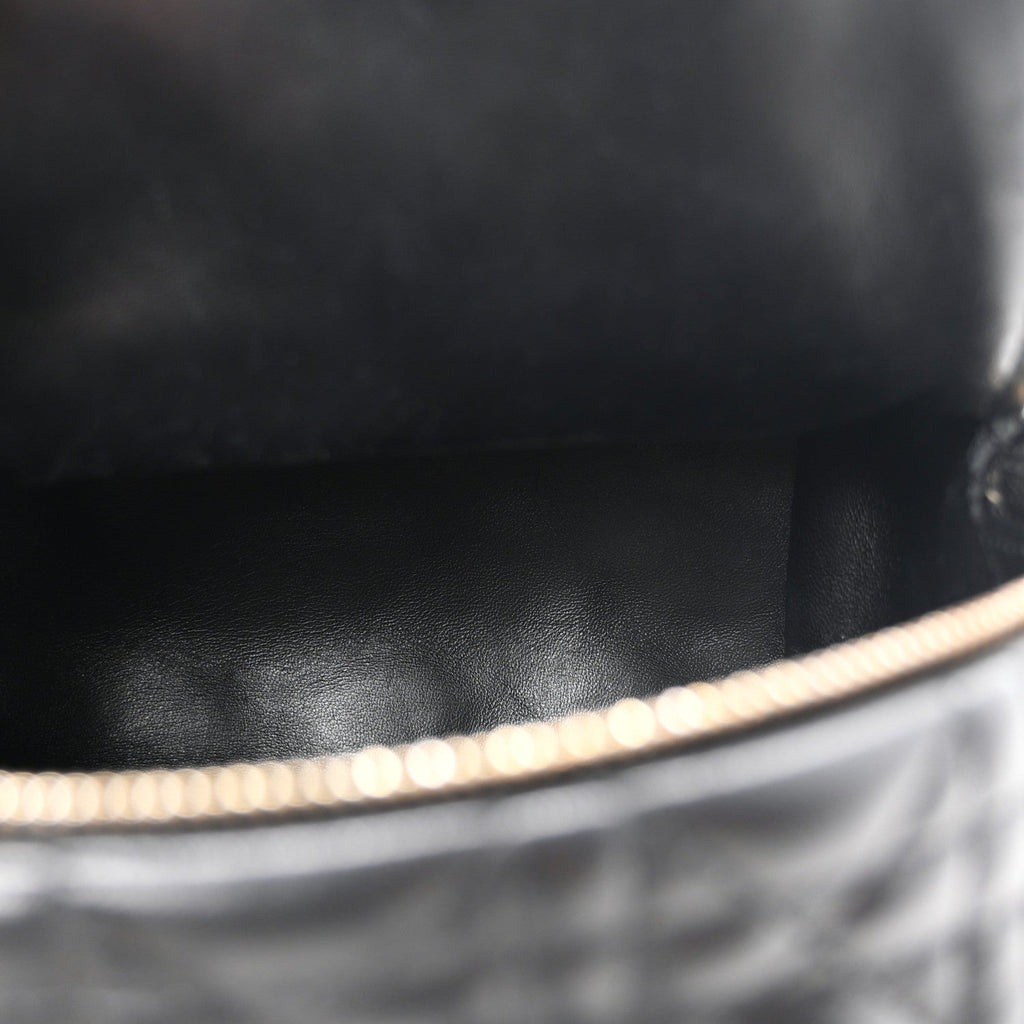 Lambskin Cannage Mini Backpack Black