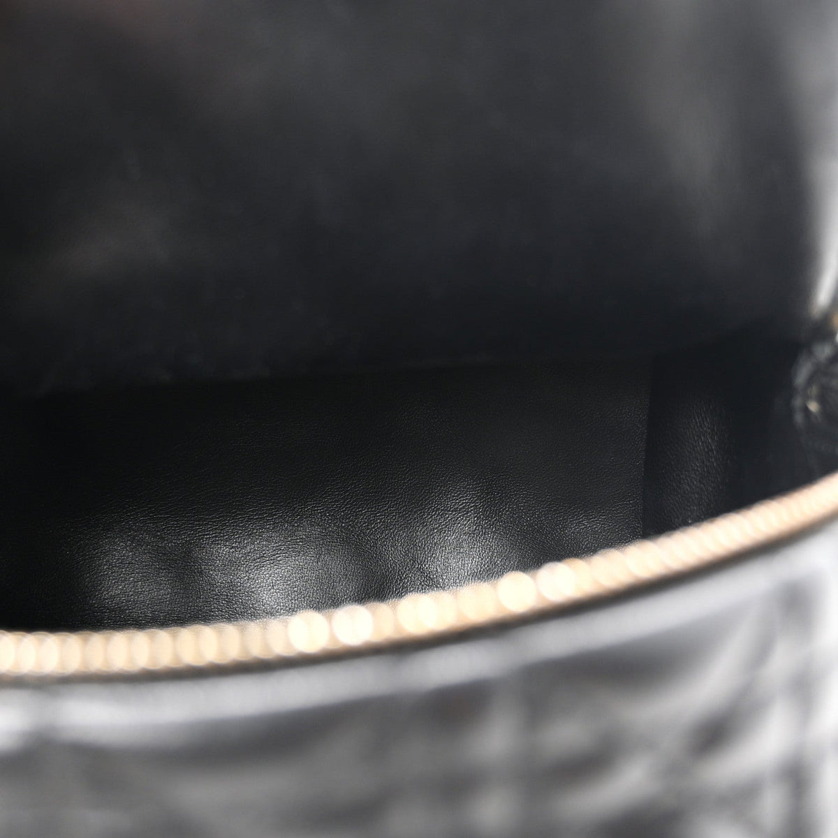 Lambskin Cannage Mini Backpack Black