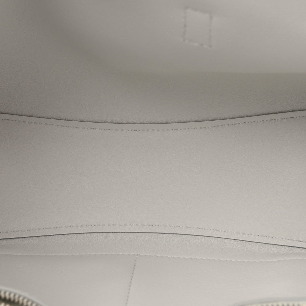 Smooth Calfskin Mini Bel Air Carry All Bag White