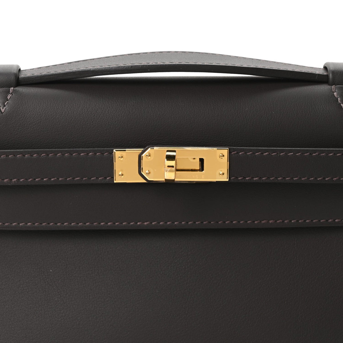 Swift Kelly Pochette Clutch Bai Brun