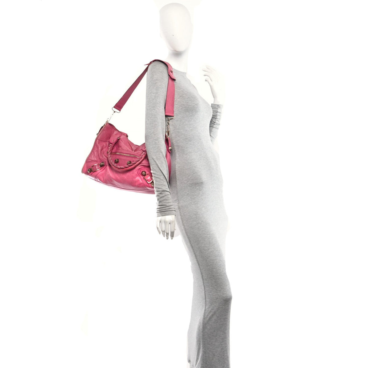 Agneau Giant 21 Rose Gold Hardware City Cyclamen Fucsia