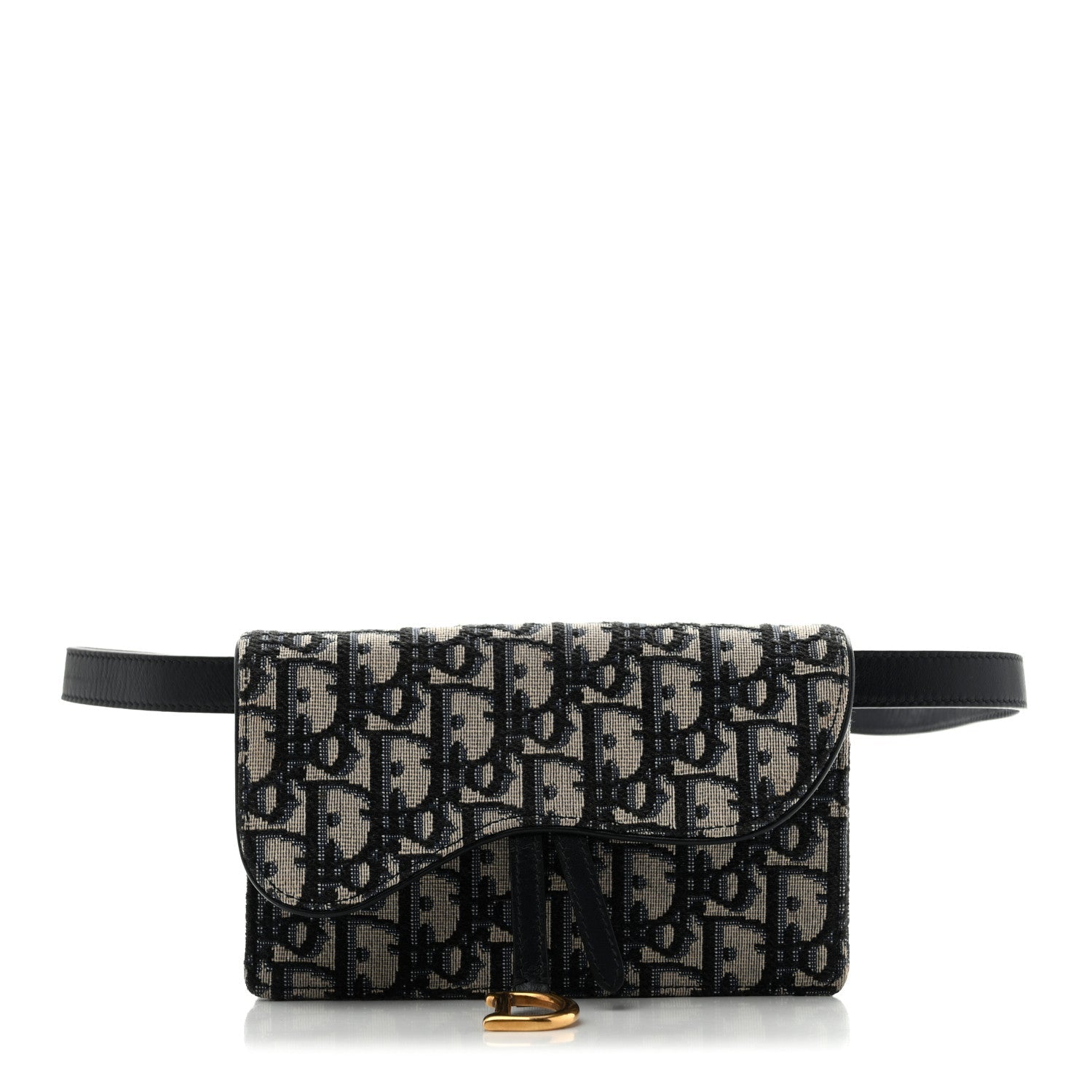 Oblique Saddle Belt Bag Blue