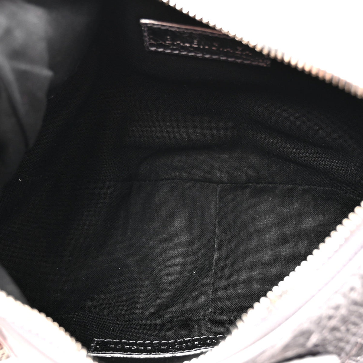 Metallic Agneau Arena Le Cagole Chain Shoulder Bag XS Silver