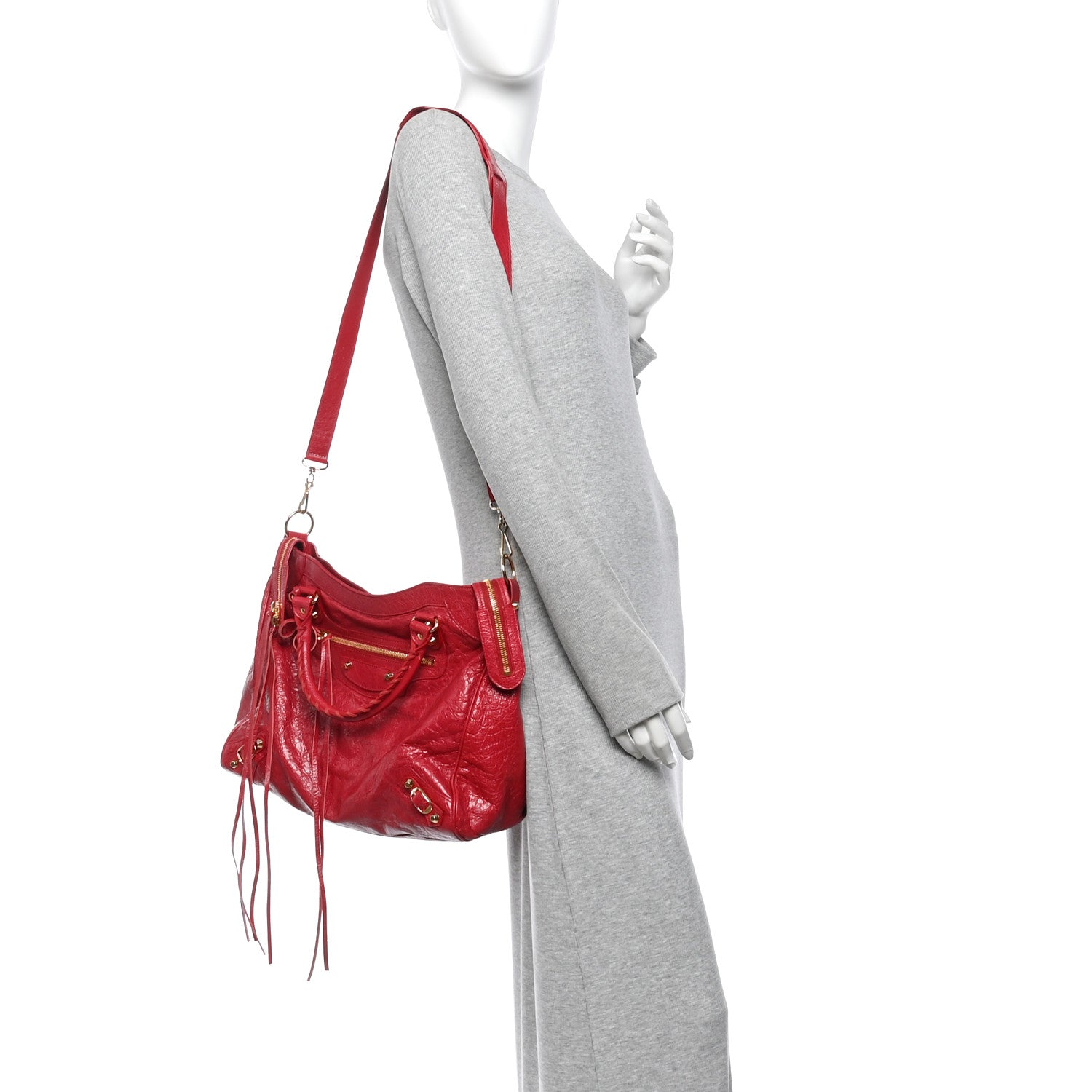 Agneau Classic Gold Hardware Velo Rouge Sapphire