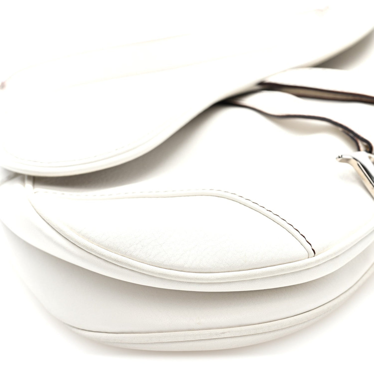 Calfskin Saddle Bag White