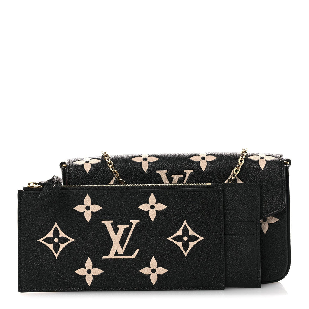 Empreinte Monogram Giant Felicie Pochette Black Beige