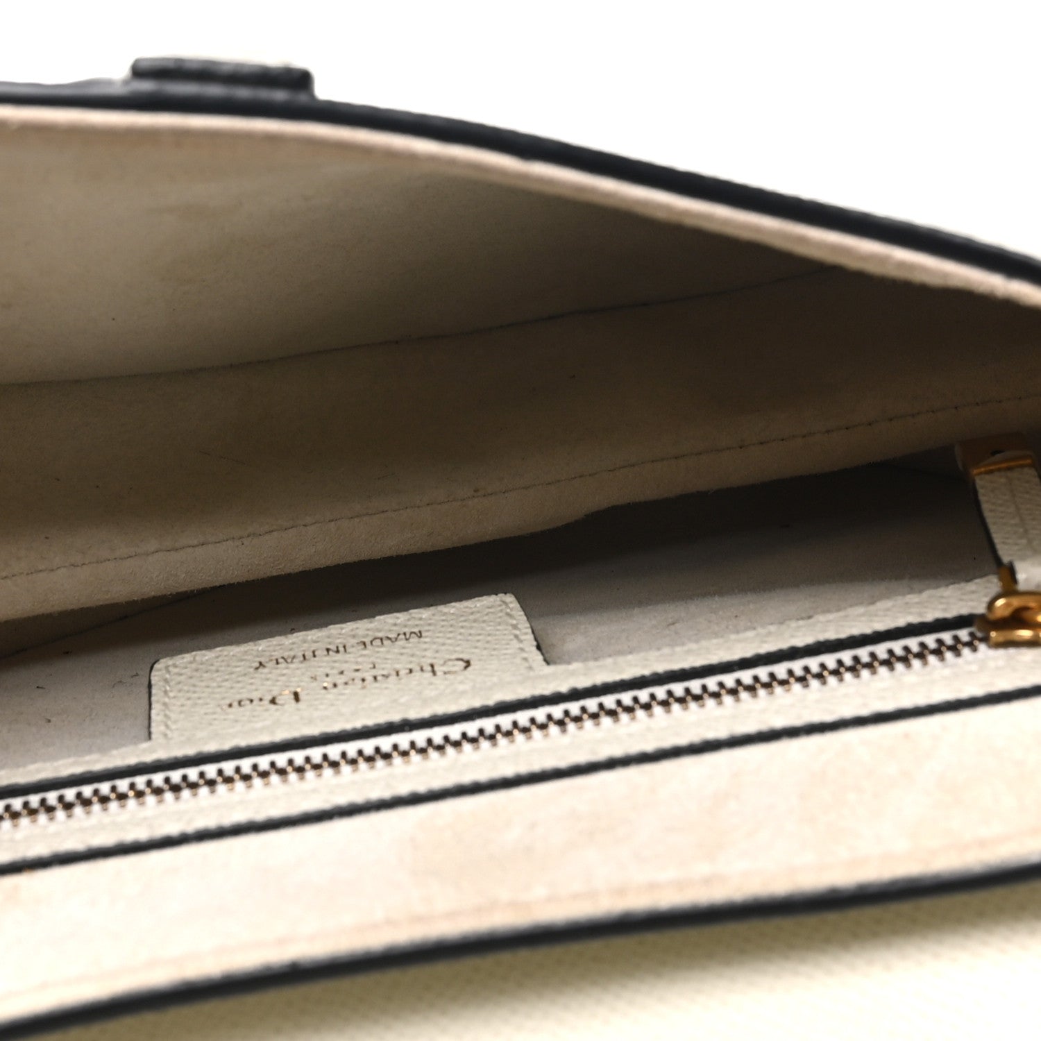 Grained Calfskin Saddle Bag White
