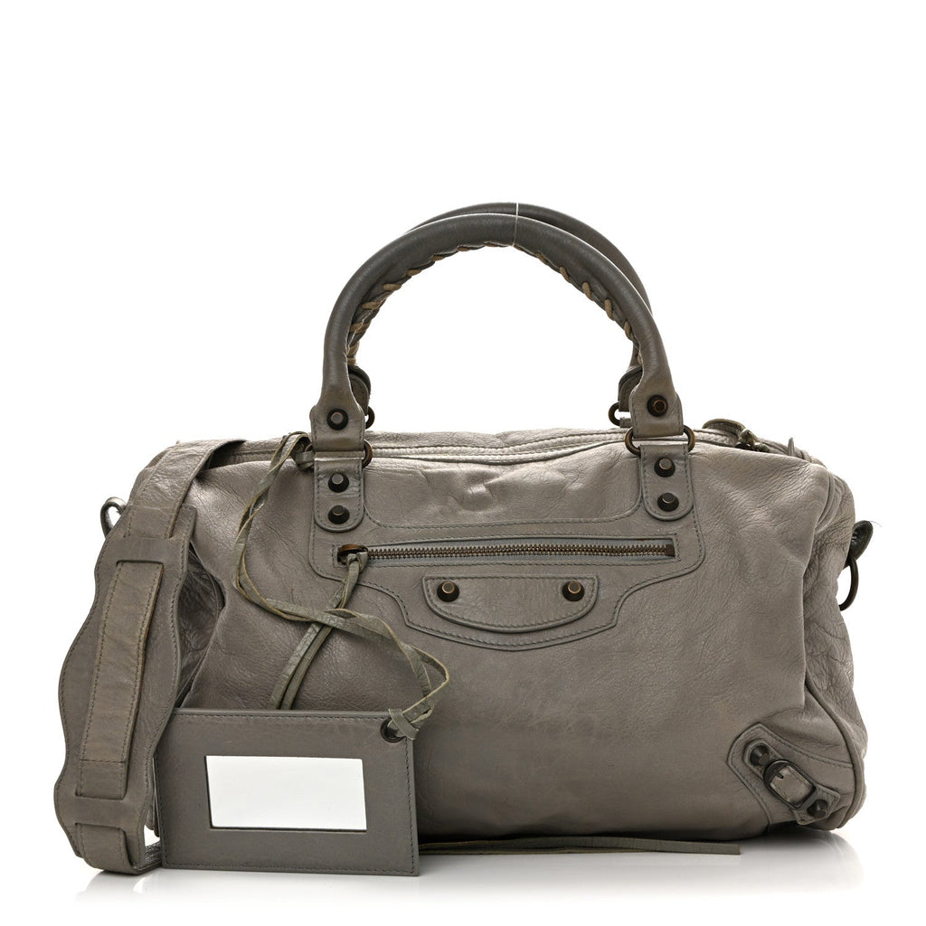 Agneau Classic Hardware Boston Gris Pyrite
