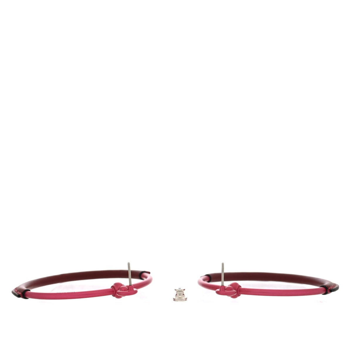 Aluminum Sunset Swift Loop Earrings GM Rose Couture Rouge H