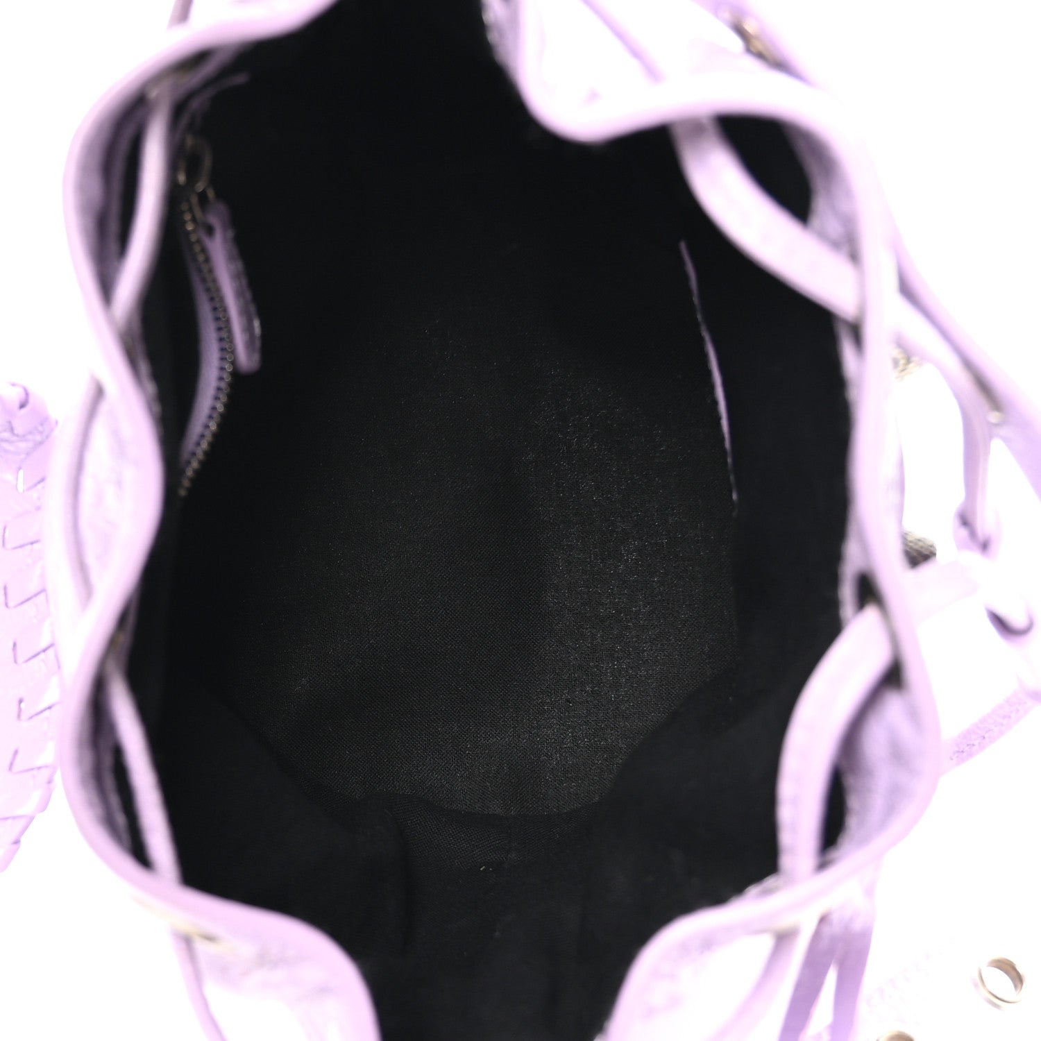 Agneau Arena Le Cagole Bucket Bag XS Lilac