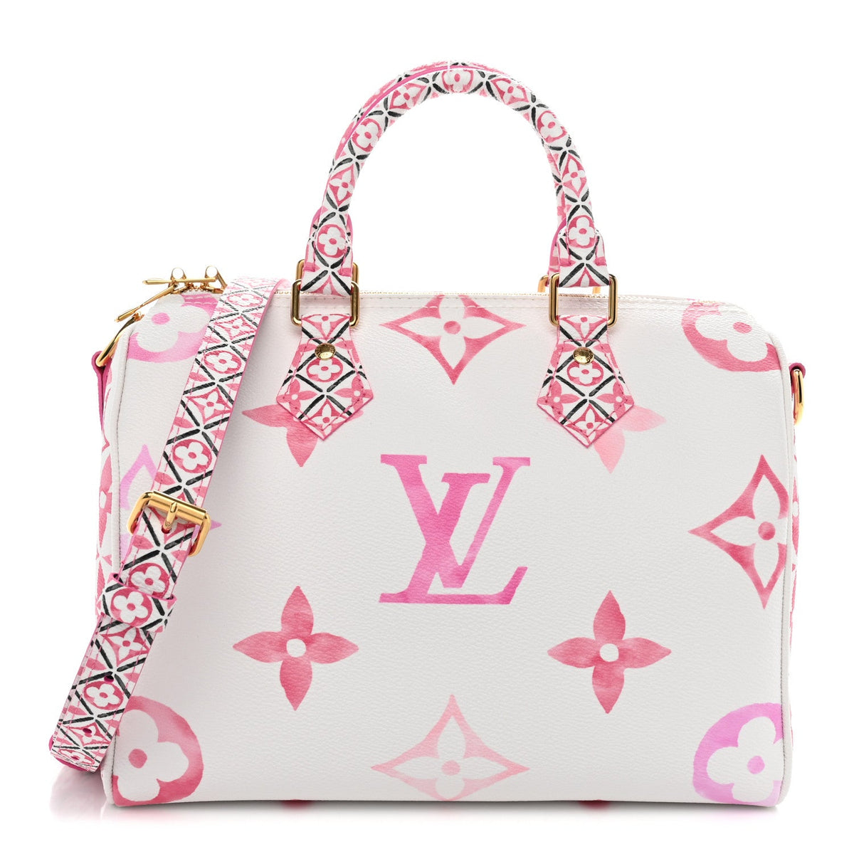 Monogram Giant By The Pool 2.0 Speedy Bandouliere 25 Rose
